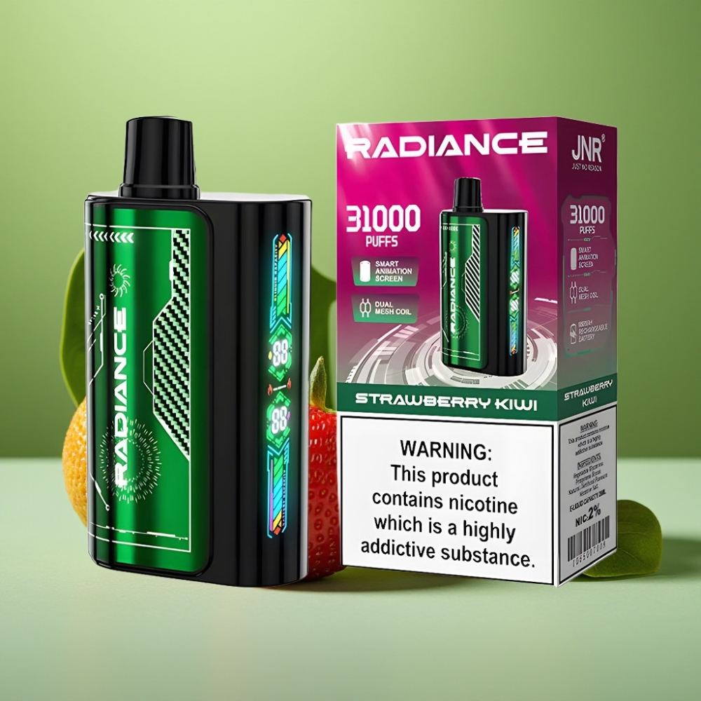 JNR Radiance 31000 Puffs Pantalla Inteligente Fresa Kiwi