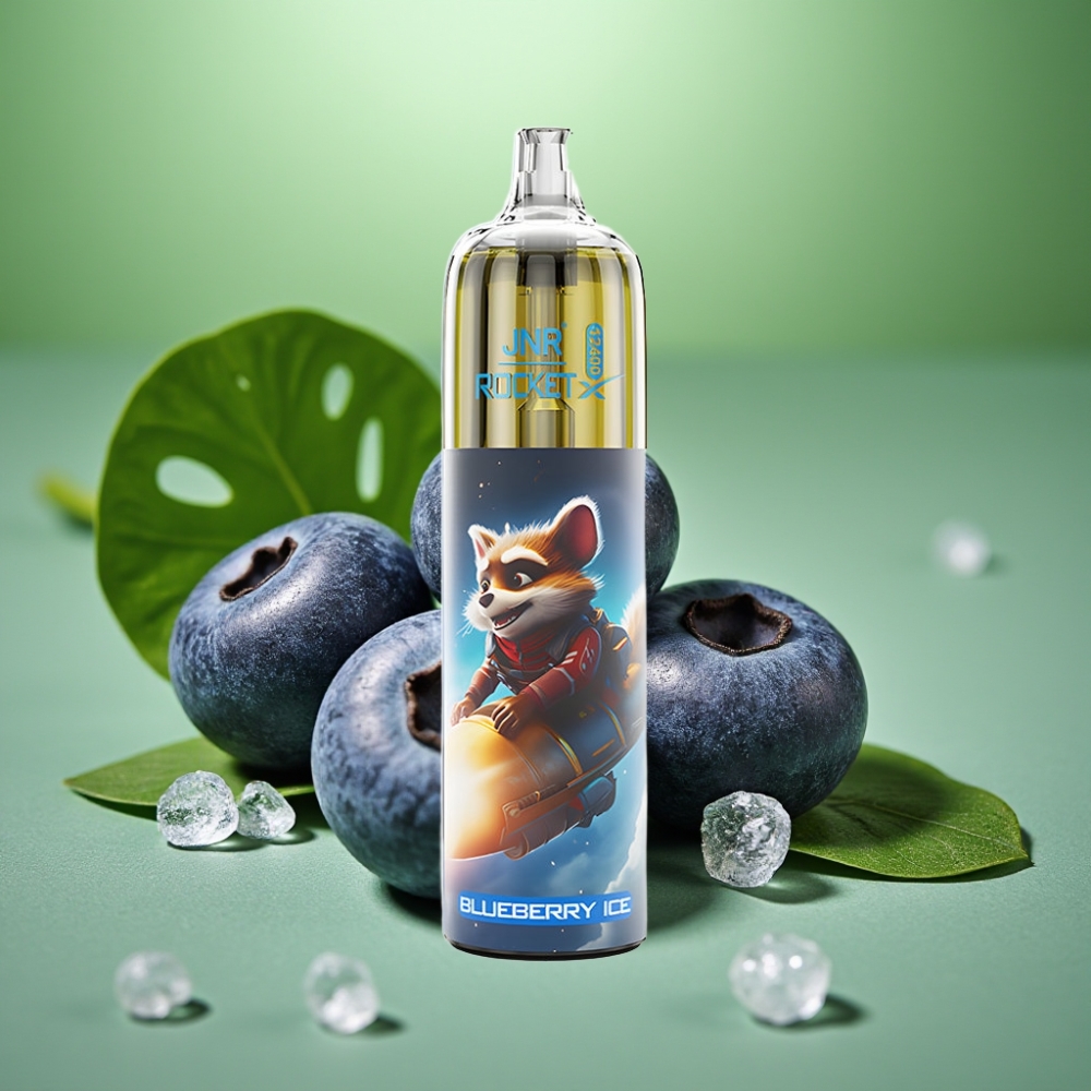 JNR Rocket-X 12400 Puffs Ajustable-Arcoíris Helada de Arándano