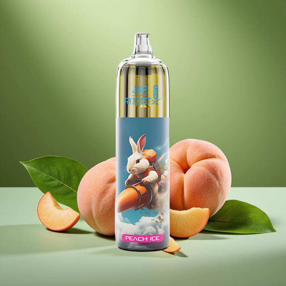 JNR Rocket-X 12400 Puffs Ajustable RGB Melocotón Hielo vape distributor Mexico