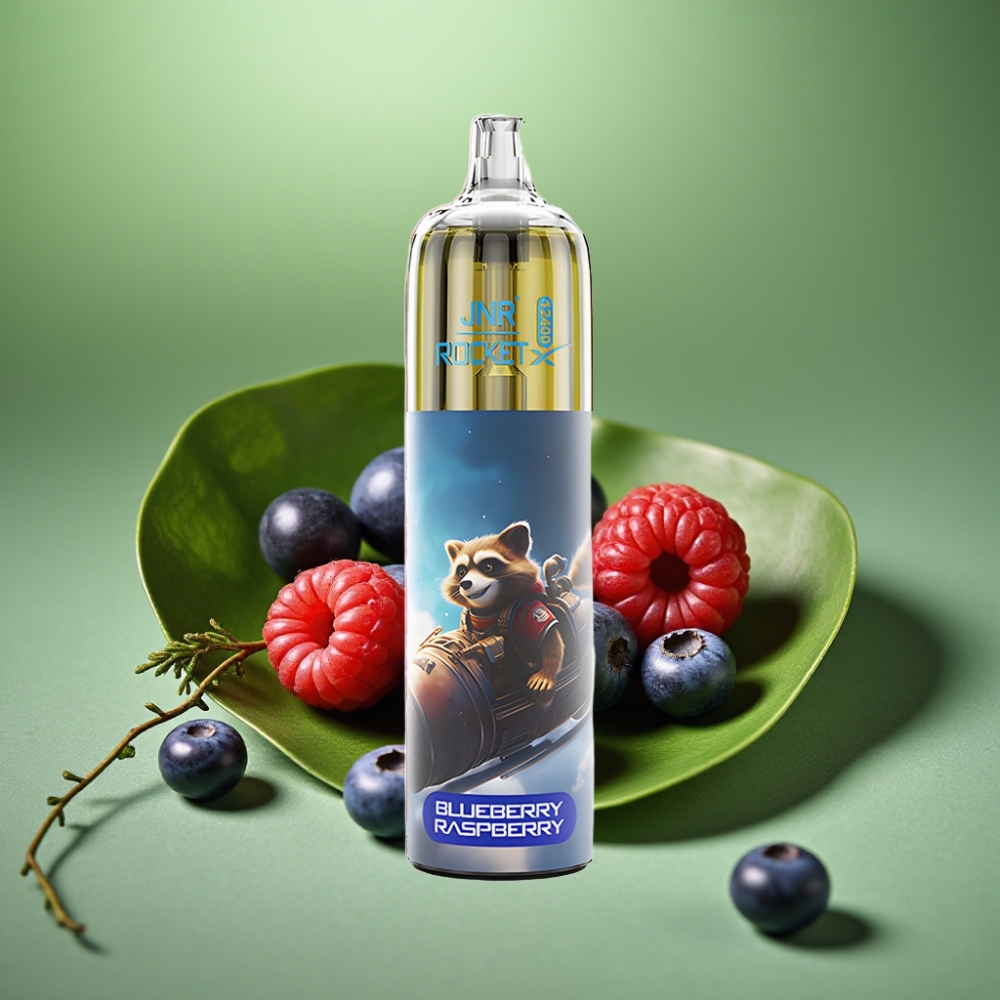 JNR Rocket-X 12400 Puffs Arándano Frambuesa RGB Ajustable