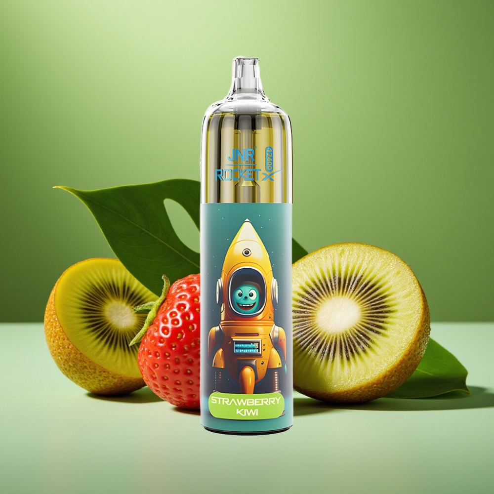 JNR Rocket-X 12400 Puffs Flujo de Aire Ajustable Luces RGB Fresa Kiwi