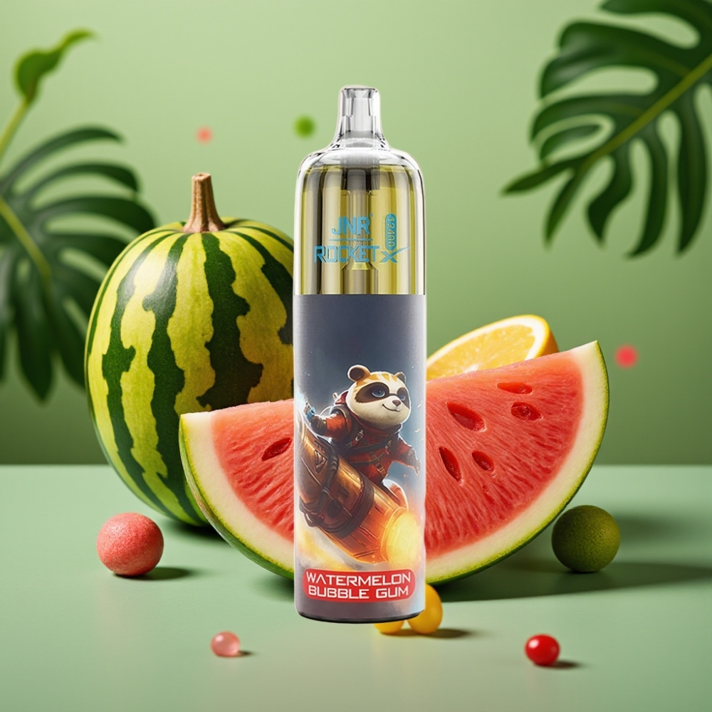 JNR Rocket-X 12400 Puffs RGB Chicle de Sandía Ajustable vape distributor Mexico