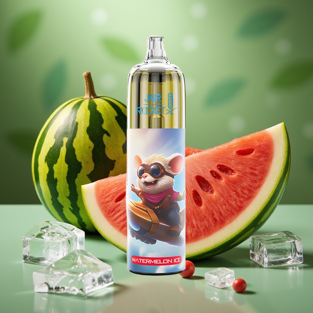 JNR Rocket-X 12400 Puffs RGB Lights Sandía Helada vape distributor Mexico