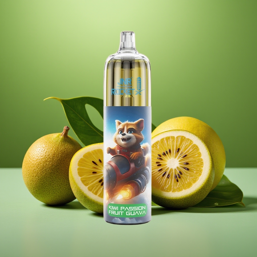 JNR Rocket-X 12400 Puffs RGB Luces Kiwi Maracuyá Guayaba