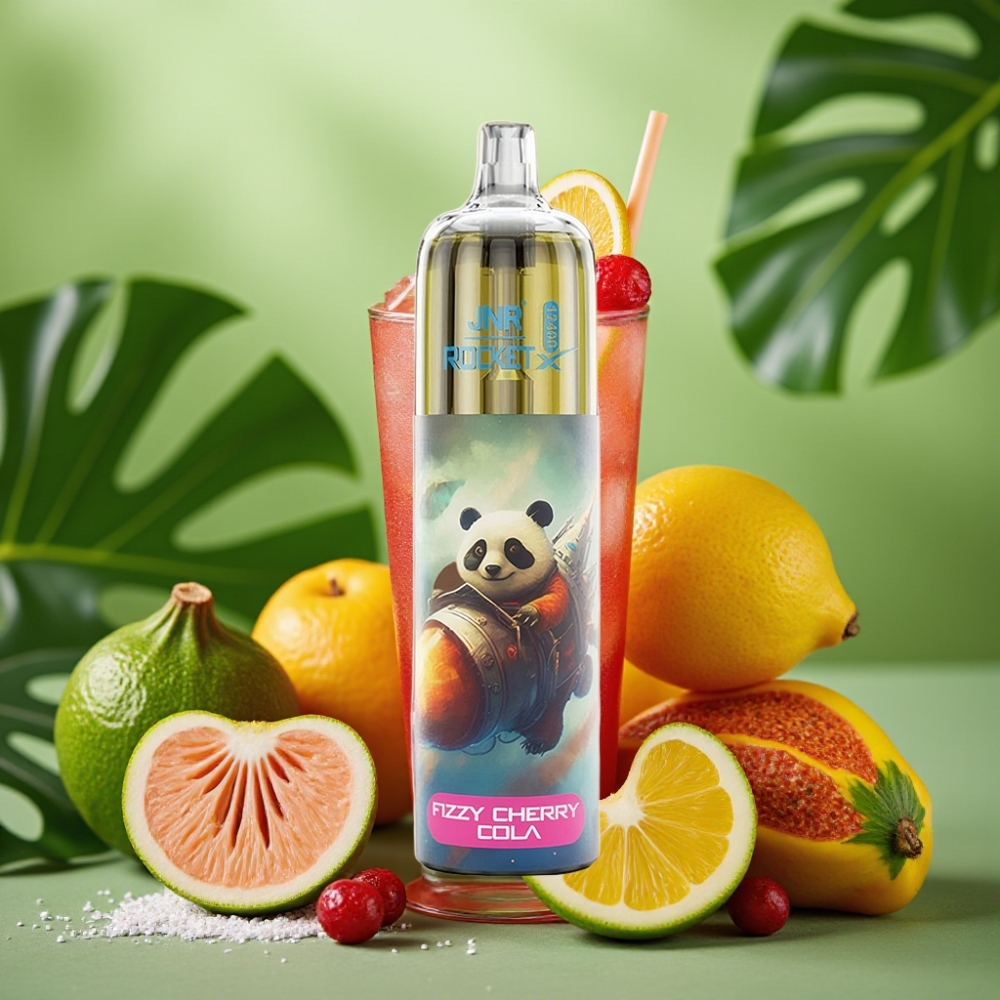 JNR Rocket-X 12400 Puffs RGB Luz Cereza Cola Fizzy vape distributor Mexico