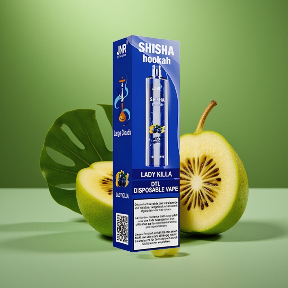 JNR Shisha Hookah 12000 Puffs 24ml Lady Killa Asesina vape distributor Mexico
