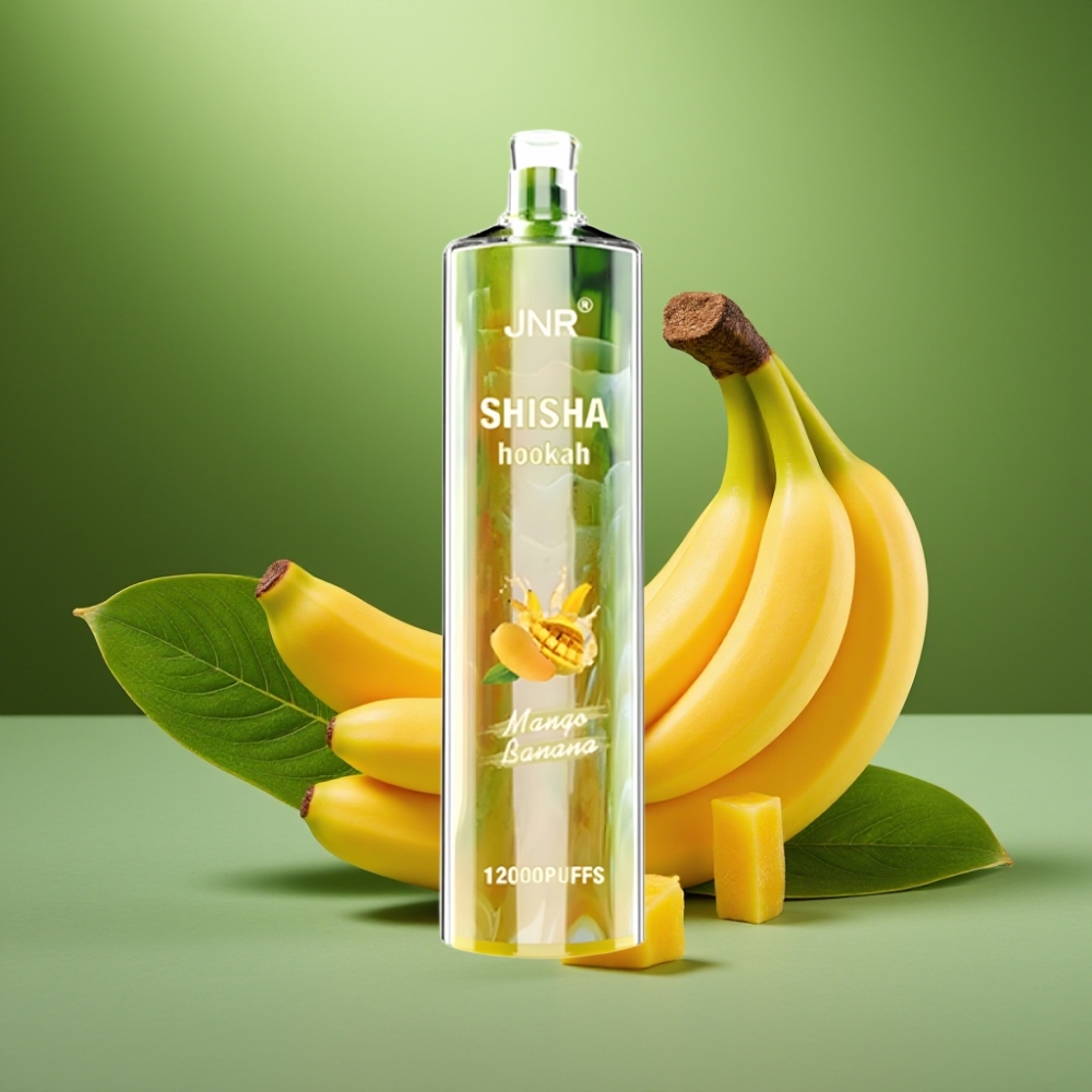 JNR Shisha Hookah 12000 Puffs 24ml Mango Plátano vape distributor Mexico