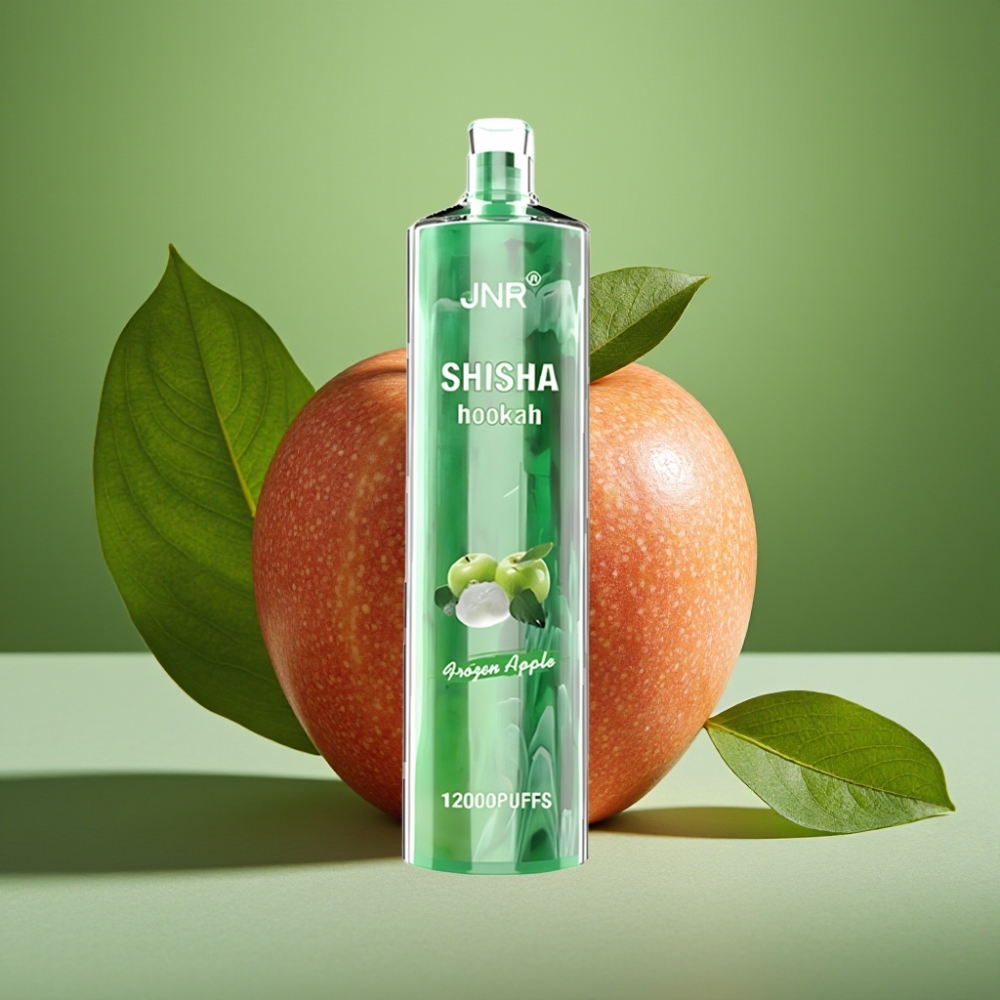 JNR Shisha Hookah 12000 Puffs 24ml Manzana Helada vape distributor Mexico