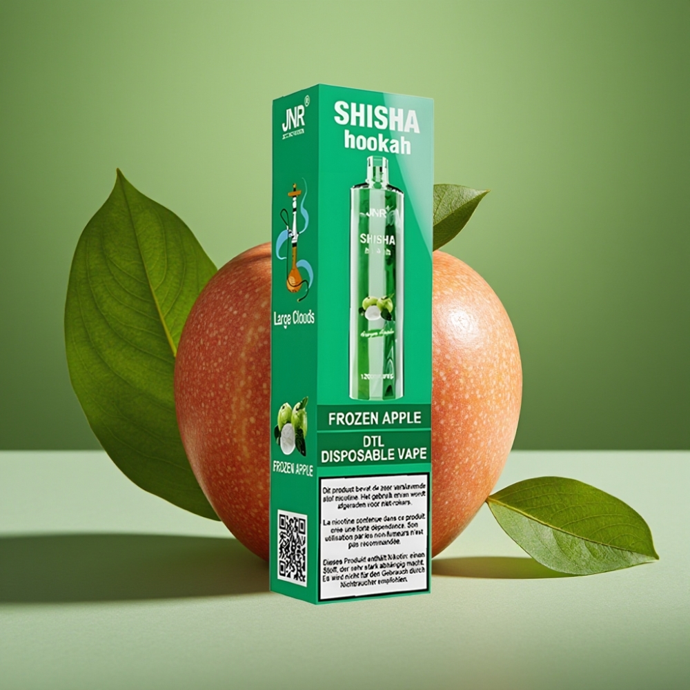 JNR Shisha Hookah 12000 Puffs 24ml Manzana Helada vape distributor Mexico