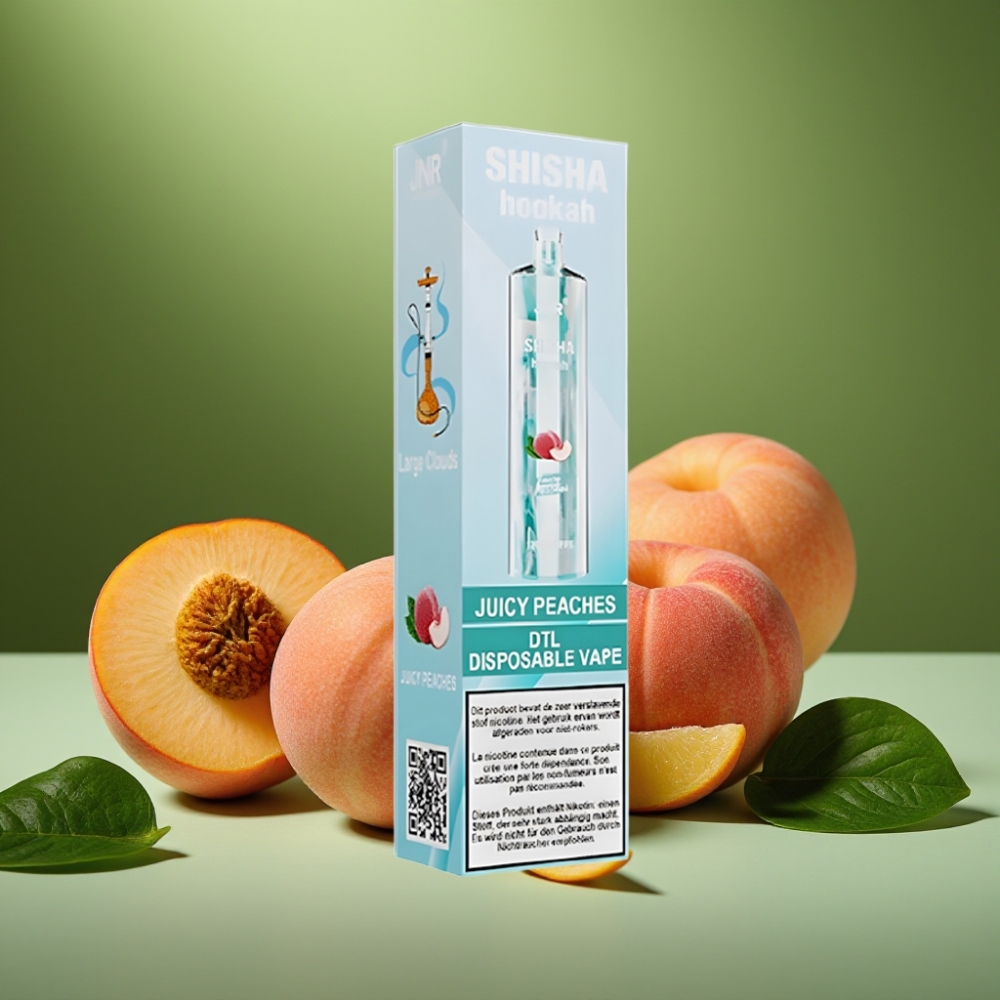 JNR Shisha Hookah 12000 Puffs Duraznos Jugosos 750mAh vape distributor Mexico