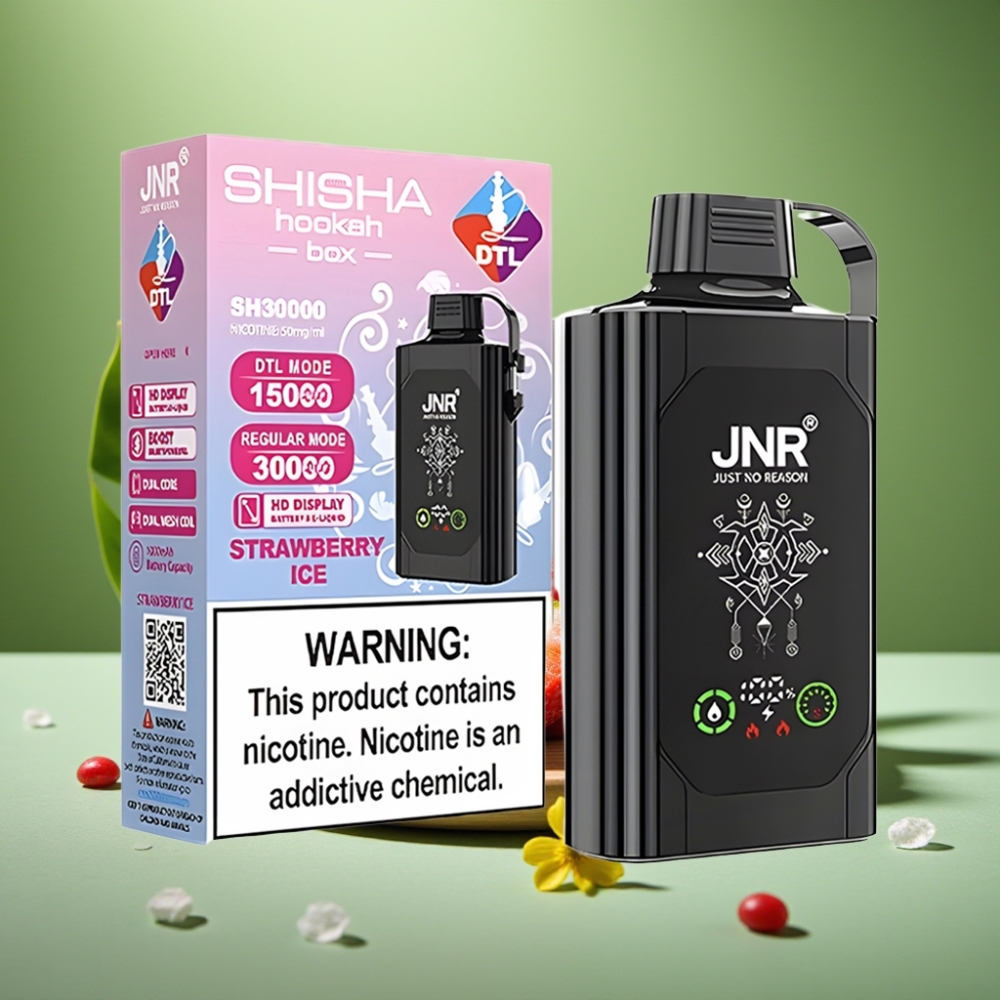 JNR Shisha Hookah Box 20500 Puffs HD Display Fresa Helada