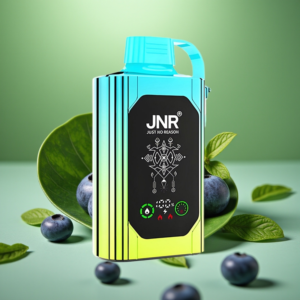 JNR Shisha Hookah Box 20500 Puffs HD Display Menta Arándano