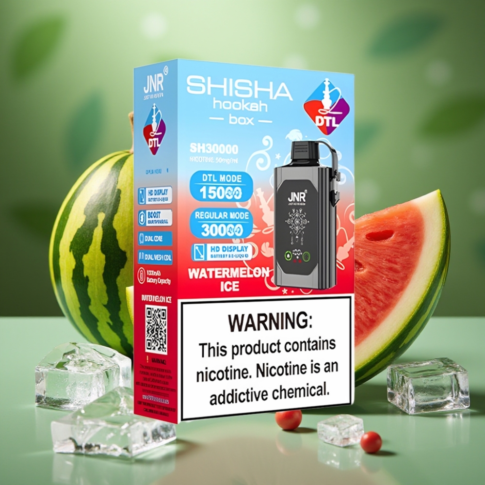 JNR Shisha Hookah Box 20500 Puffs HD Display Sandía Helada