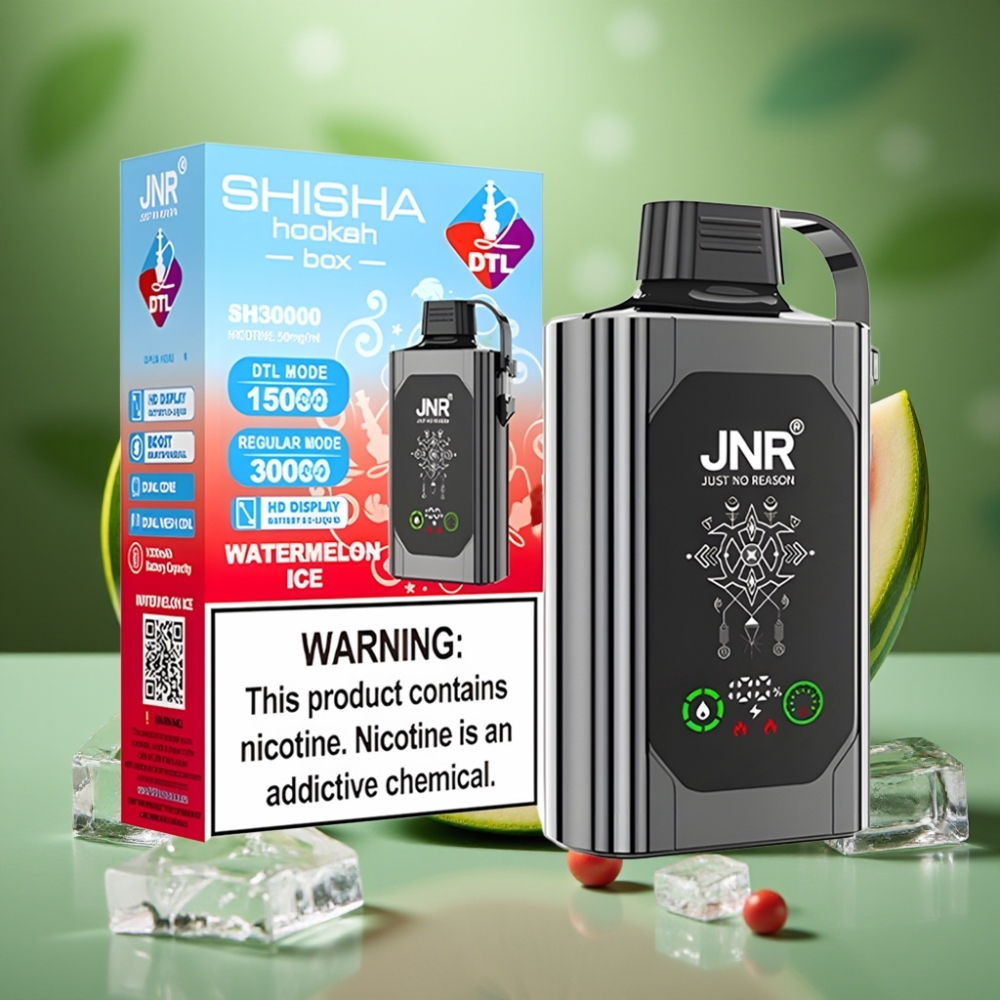 JNR Shisha Hookah Box 20500 Puffs HD Display Sandía Helada