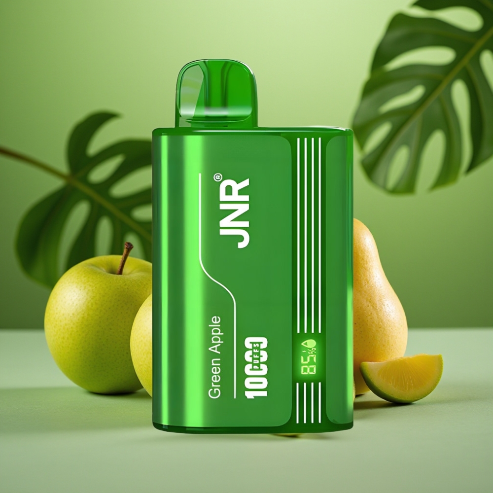 JNR Tank 10000 Puffs Dual Mesh Manzana Verde Melocotón Pera