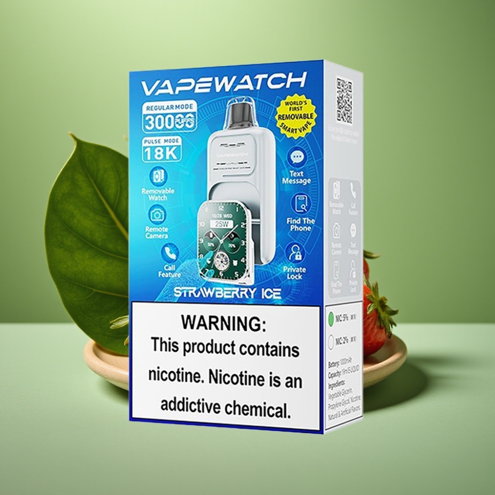 JNR VapeWatch 30000 Puffs 19mL Fresa Helada vape distributor Mexico