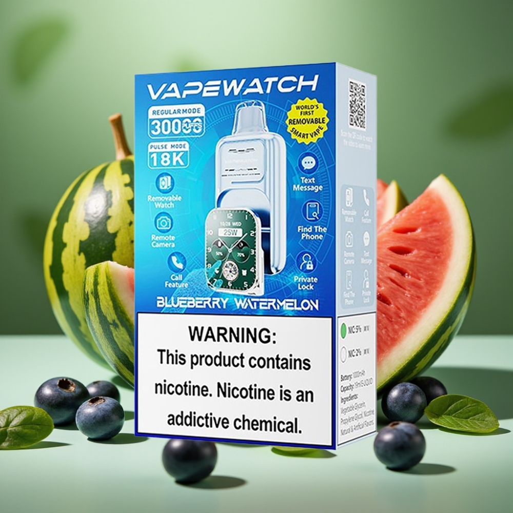 JNR VapeWatch 30000 Puffs 19mL Sandía Arándano vape distributor Mexico