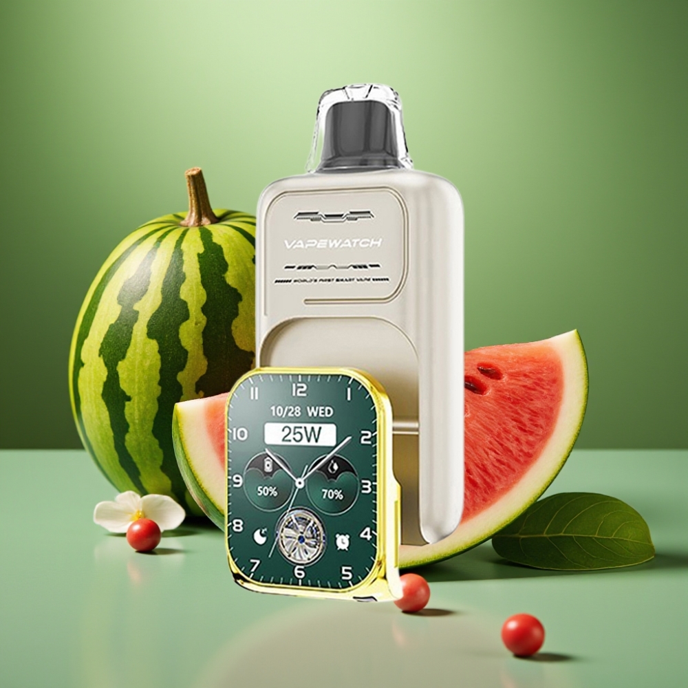 JNR VapeWatch 30000 Puffs Sandía Helada Dual Mesh Coil vape distributor Mexico