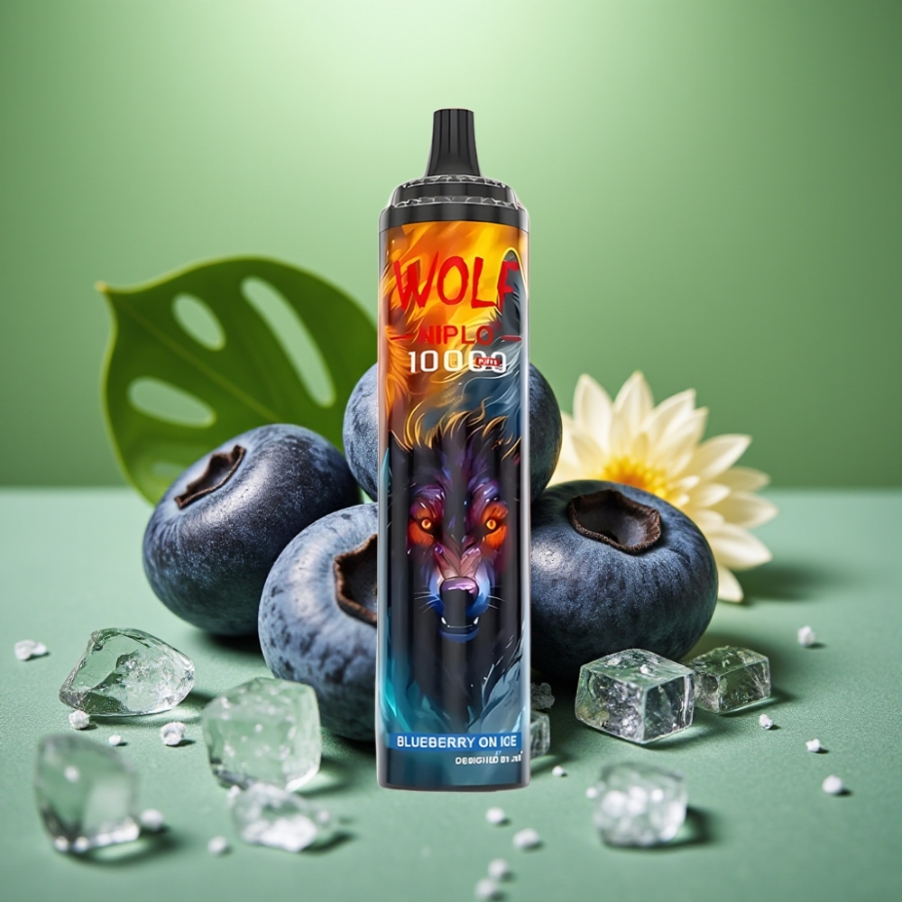 JNR Wolf Niplo 10000 Puffs 20ml Arándano Helado vape distributor Mexico