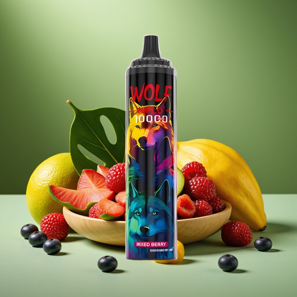 JNR Wolf Niplo 10000 Puffs 20ml Bayas Mixtas vape distributor Mexico