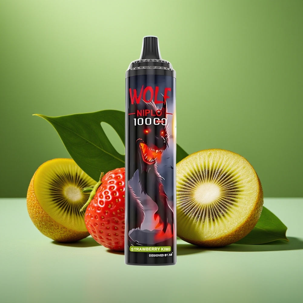 JNR Wolf Niplo 10000 Puffs 20ml Fresa Kiwi vape distributor Mexico