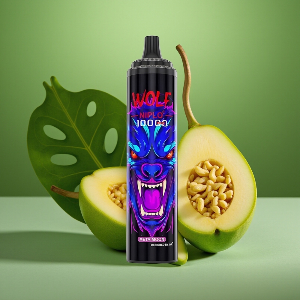 JNR Wolf Niplo 10000 Puffs 20ml Luna Metálica vape distributor Mexico