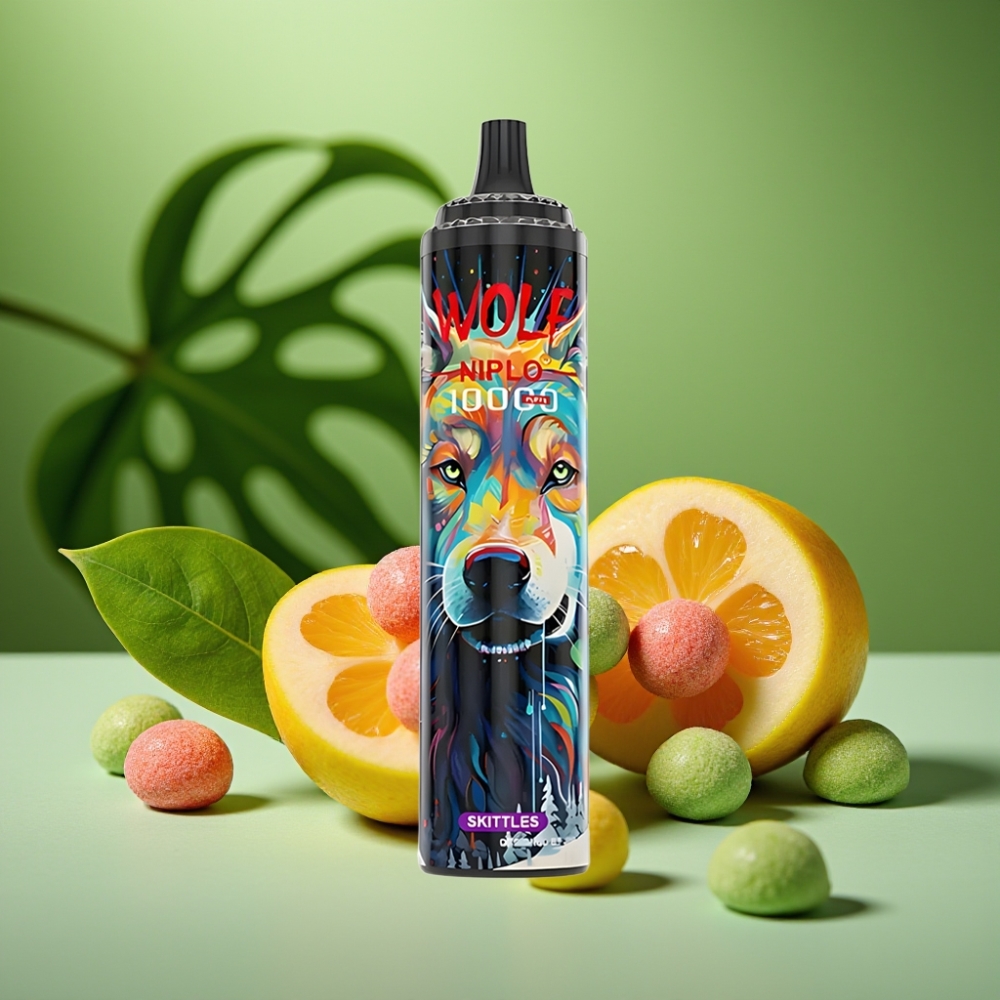 JNR Wolf Niplo 10000 Puffs 20ml Skittles (Caramelos) vape distributor Mexico