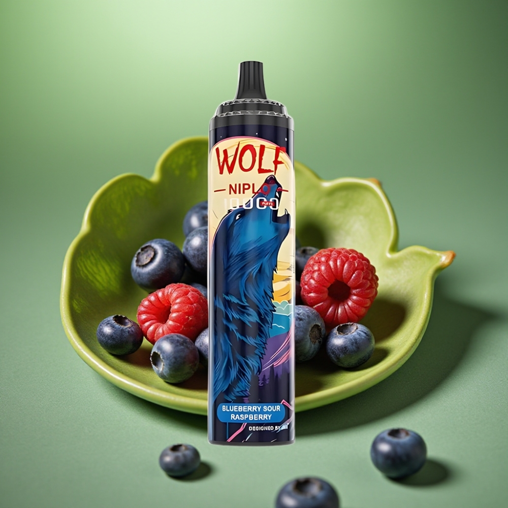 JNR Wolf Niplo 10000 Puffs Arándano Frambuesa Ácida 650mAh
