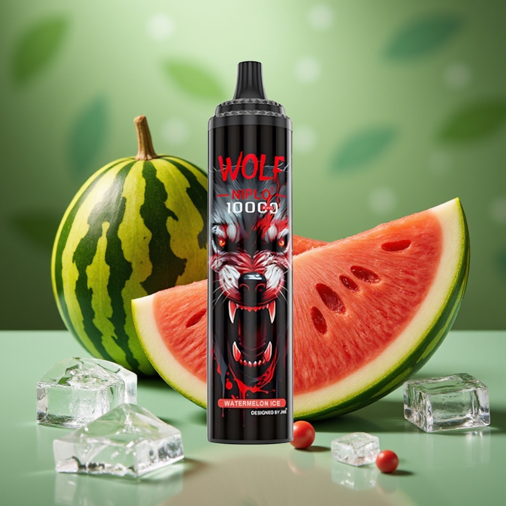JNR Wolf Niplo 10000 Puffs Sandía Helada Tipo-C vape distributor Mexico
