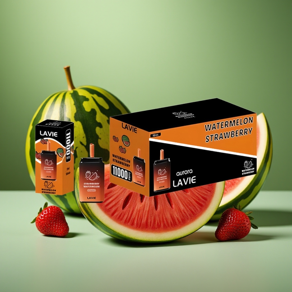 LAVIE Aurora 11000 Puffs 22ML Fresa Sandía vape distributor Mexico