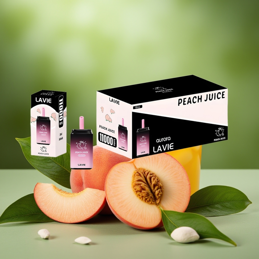 LAVIE Aurora 11000 Puffs 22ML Jugo de Durazno vape distributor Mexico