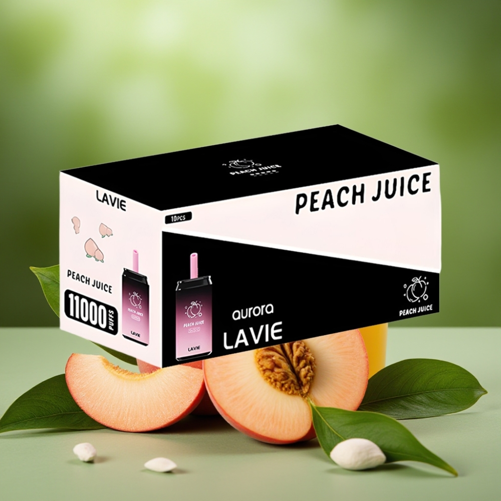 LAVIE Aurora 11000 Puffs 22ML Jugo de Durazno vape distributor Mexico