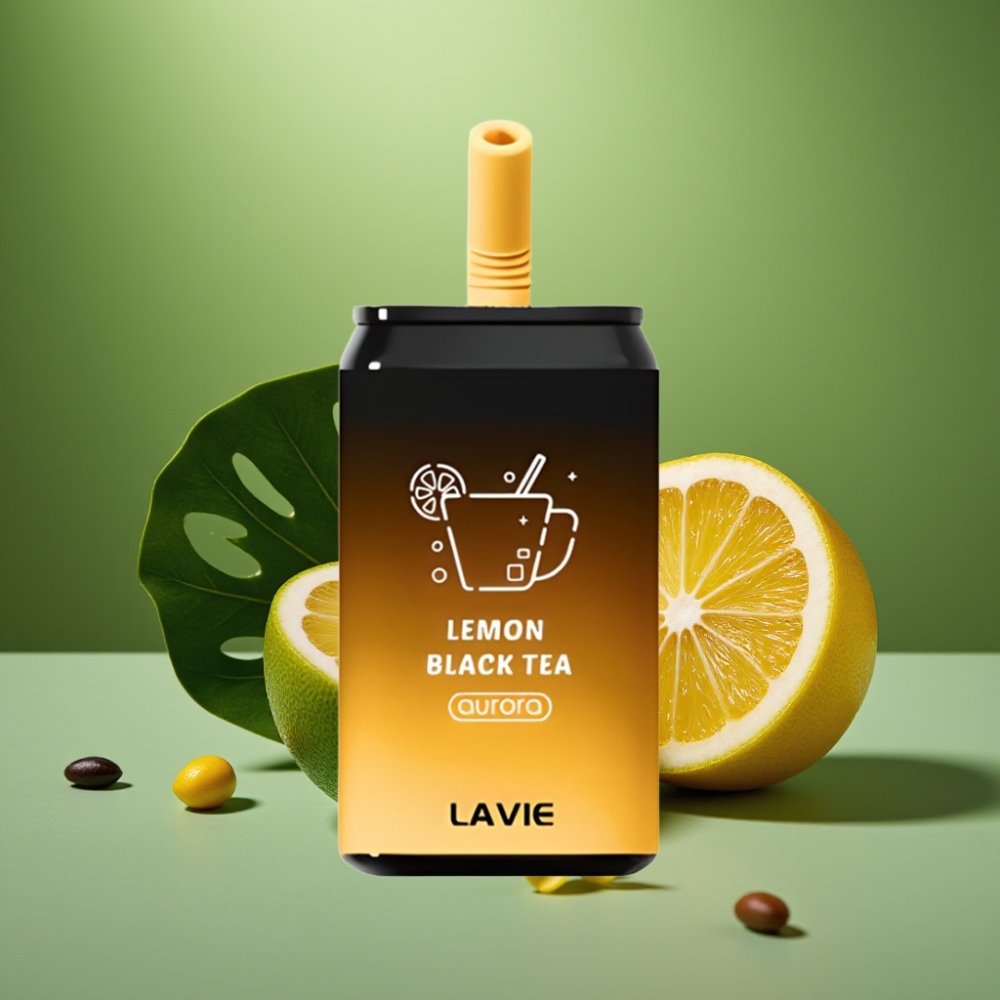 LAVIE Aurora 11000 Puffs 22ML Té Negro Limón vape distributor Mexico