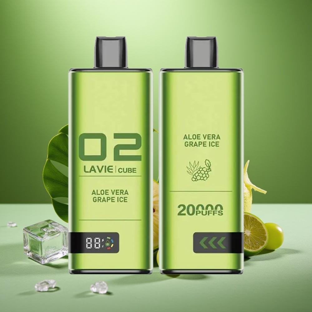 Lavie Cube 20000 Puffs 28ML Aloe Vera Uva Helada vape distributor Mexico