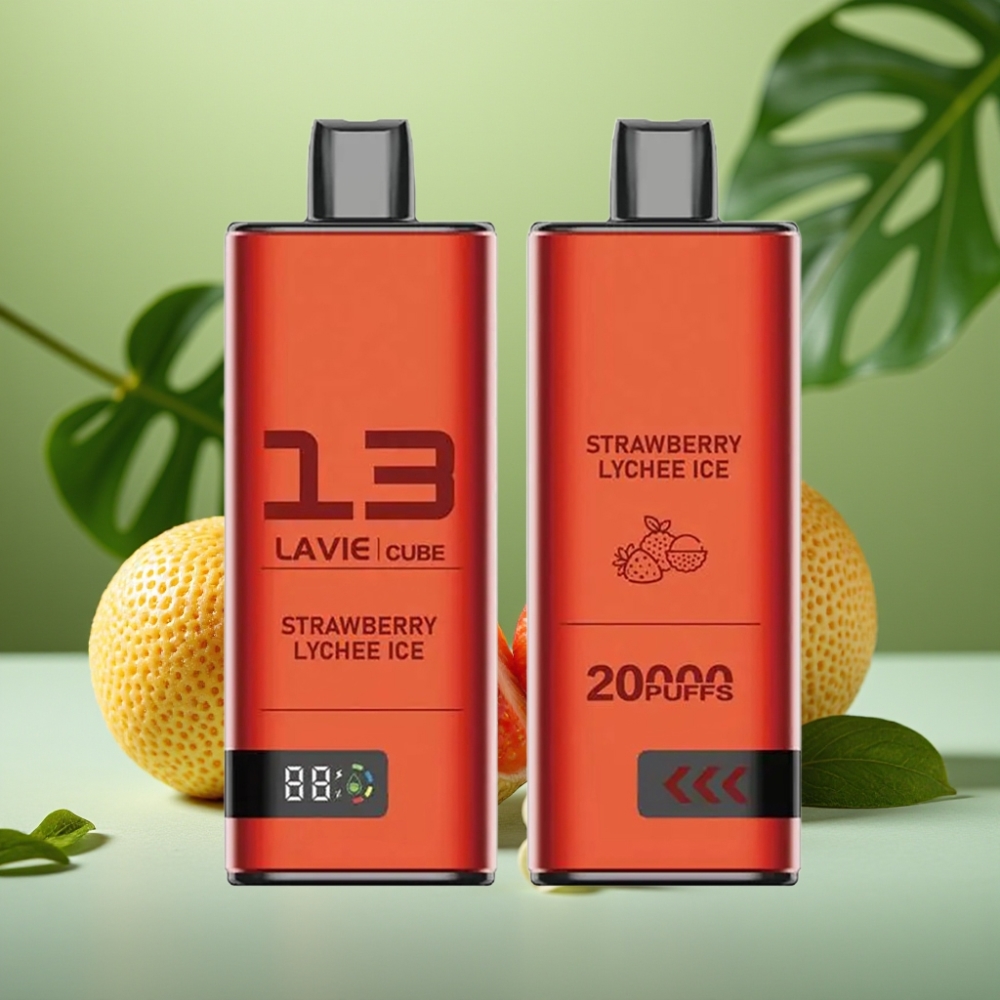 Lavie Cube 20000 Puffs 28ML Fresa Lichi Hielo vape distributor Mexico