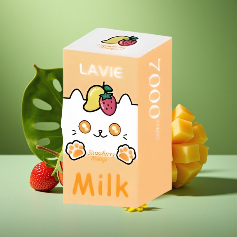 LAVIE Milk 7000 Puffs 16ML Fresa Mango vape distributor Mexico