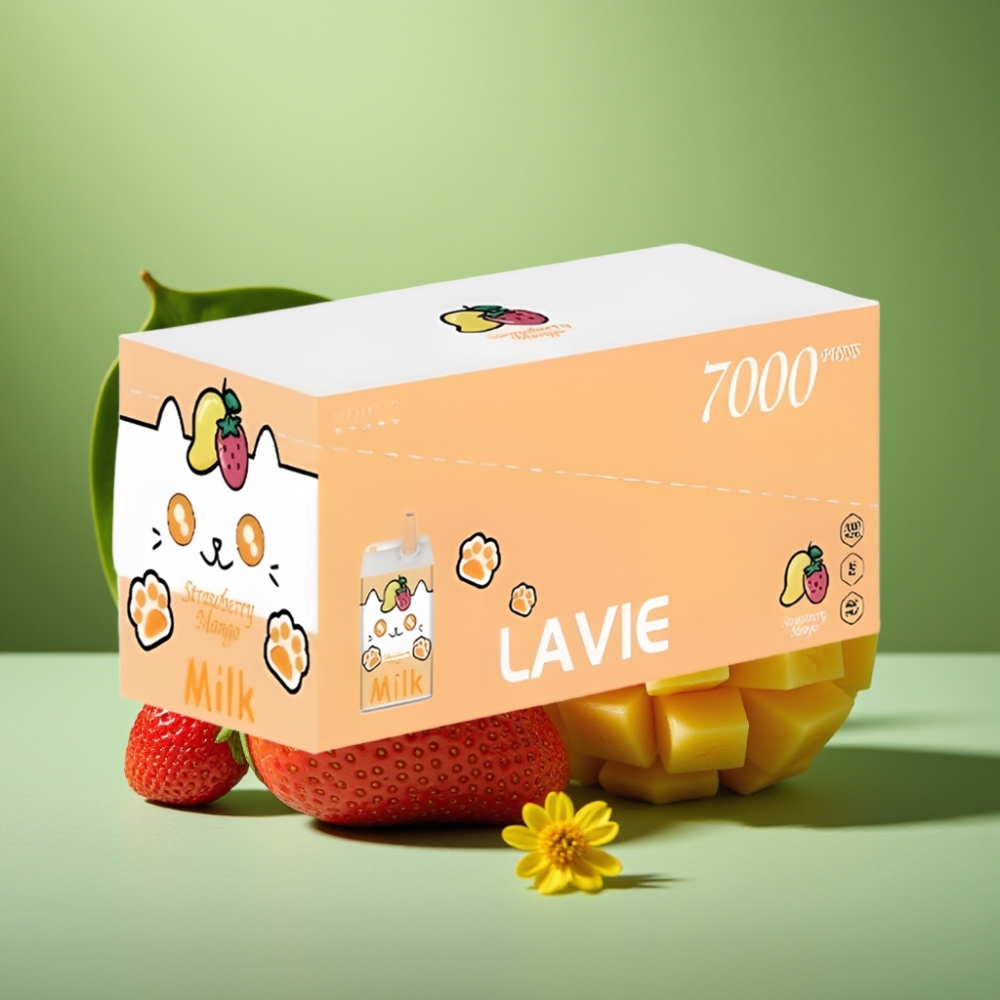 LAVIE Milk 7000 Puffs 16ML Fresa Mango vape distributor Mexico