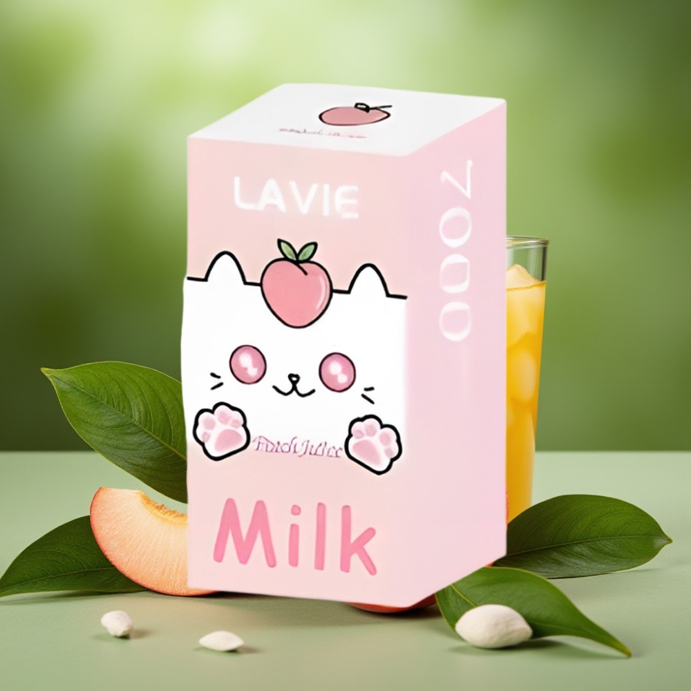 LAVIE Milk 7000 Puffs Jugo de Durazno 16ML vape distributor Mexico