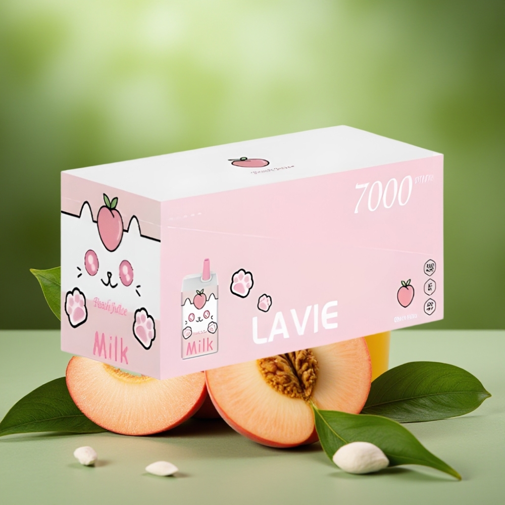 LAVIE Milk 7000 Puffs Jugo de Durazno 16ML vape distributor Mexico