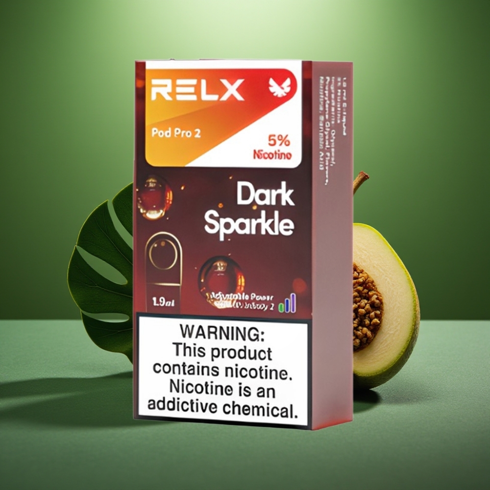RELX Pod Pro 2 600 Puffs Destello Oscuro 5% vape distributor Mexico