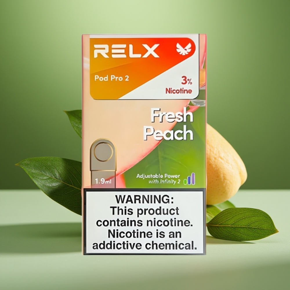 RELX Pod Pro 2 600 Puffs Durazno Fresco 3% vape distributor Mexico