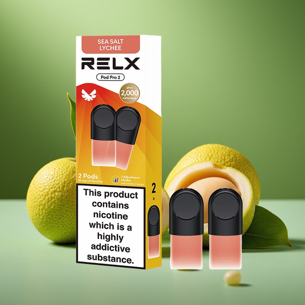 RELX Pod Pro 2 600 Puffs Lichi Salado 1.8% vape distributor Mexico