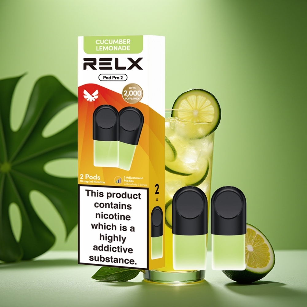 RELX Pod Pro 2 600 Puffs Limonada de Pepino vape distributor Mexico