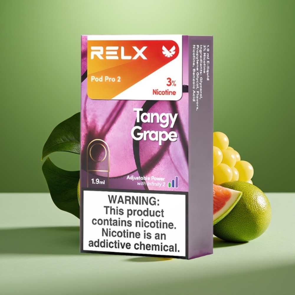 RELX Pod Pro 2 600 Puffs Uva Ácida 3% vape distributor Mexico