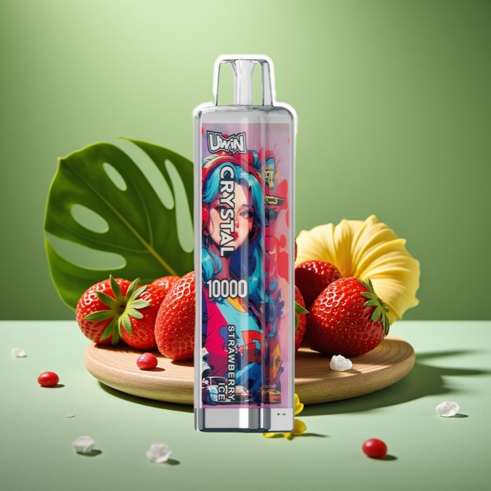 UWIN Crystal 10000 Puffs 18ml Fresa Helada vape distributor Mexico
