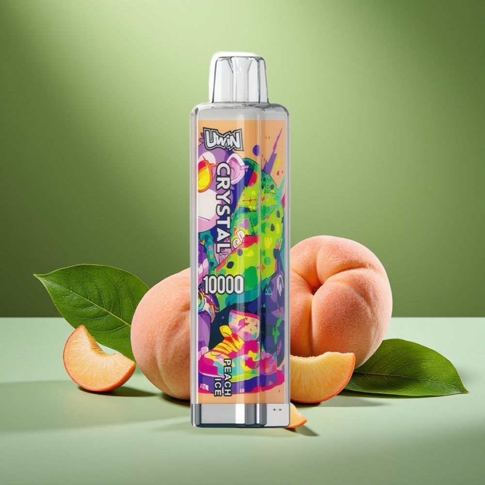 UWIN Crystal 10000 Puffs 18ml Helado de Durazno vape distributor Mexico
