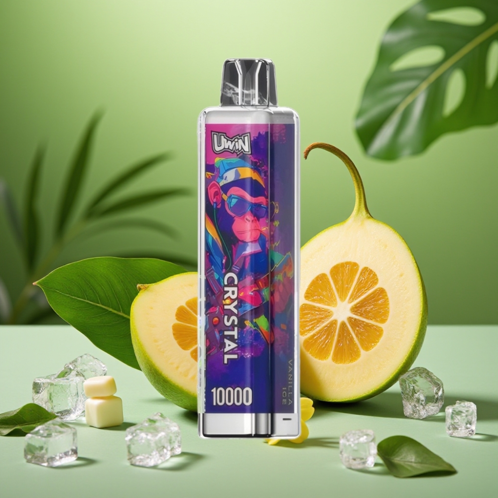 UWIN Crystal 10000 Puffs 18ml Helado de Vainilla vape distributor Mexico