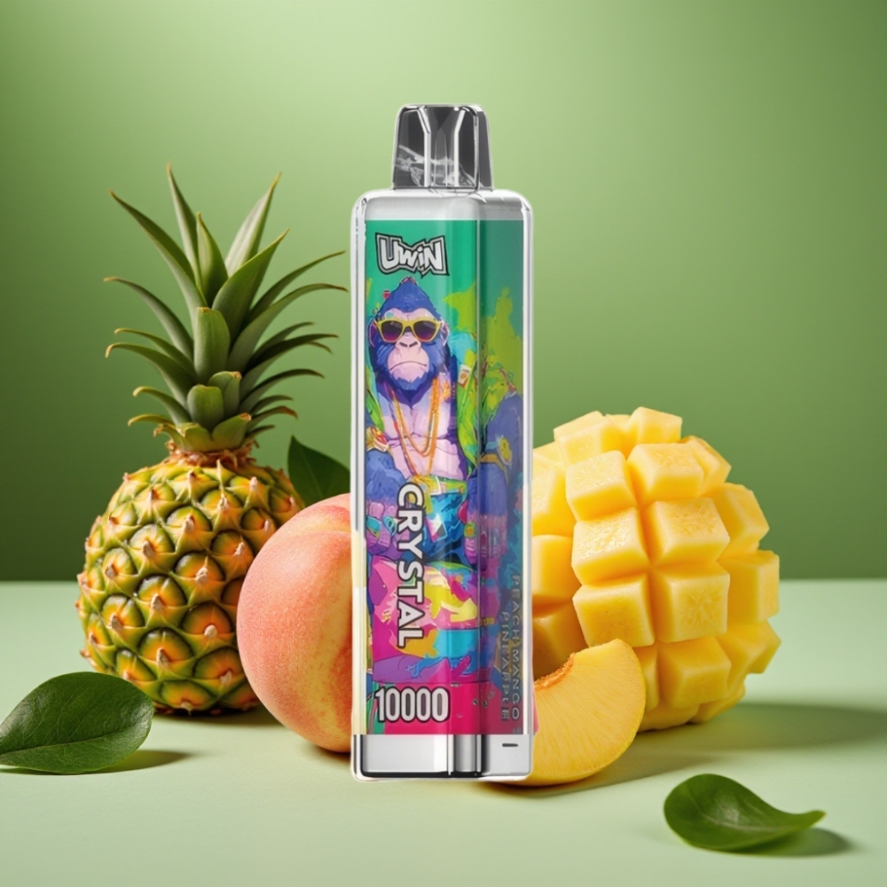 UWIN Crystal 10000 Puffs Durazno Mango Piña RGB vape distributor Mexico