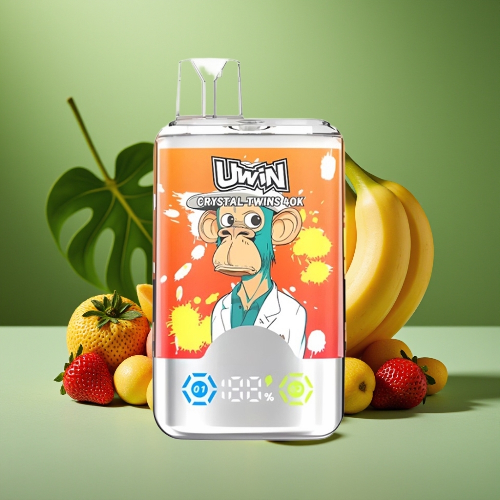 UWIN Crystal Twins 40000 Puffs 32ml Amor Fresa Banana vape distributor Mexico