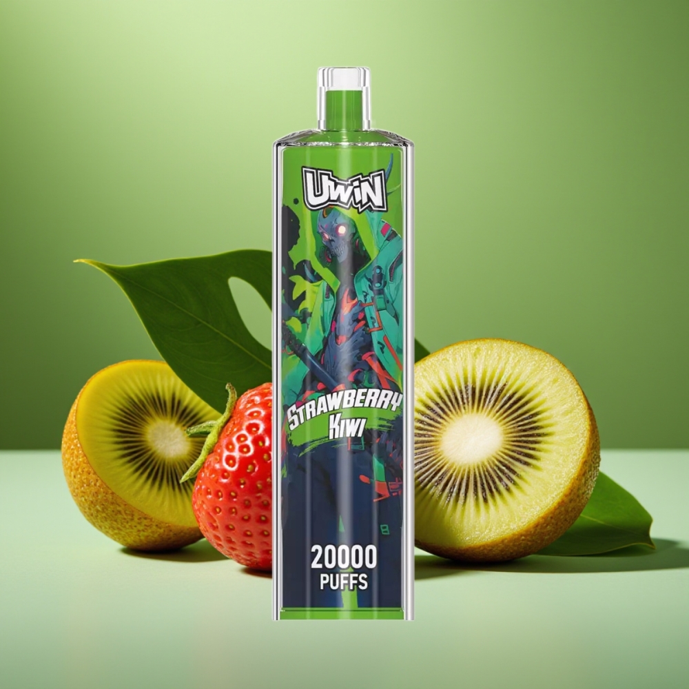 Uwin Shisha Hookah Crystal 20000 Puffs 22ml Fresa Kiwi vape distributor Mexico